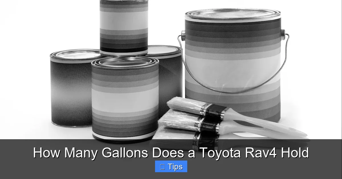 How Many Gallons Does a Toyota Rav4 Hold
