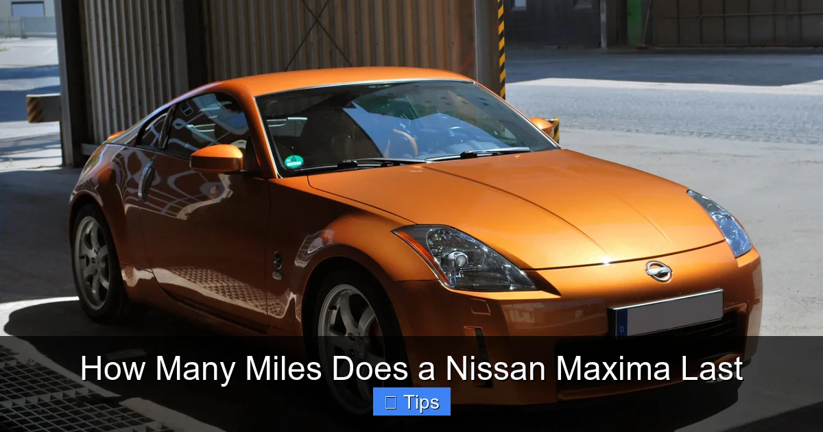 How Many Miles Does a Nissan Maxima Last