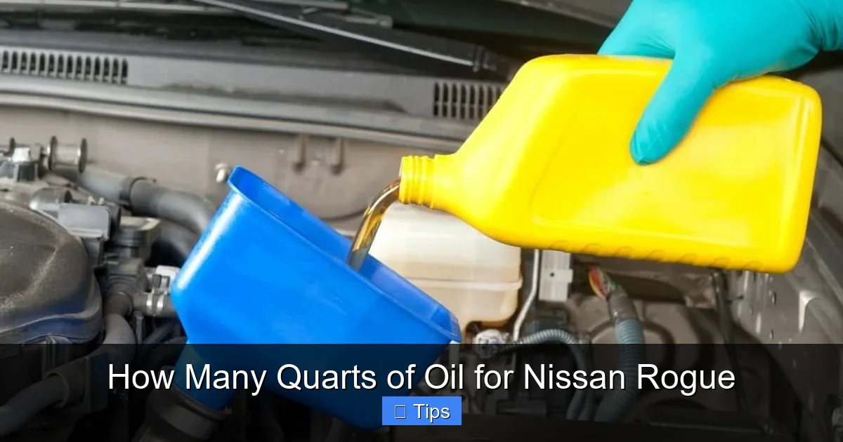 How Many Quarts of Oil for Nissan Rogue