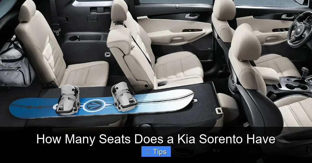 How Many Seats Does a Kia Sorento Have