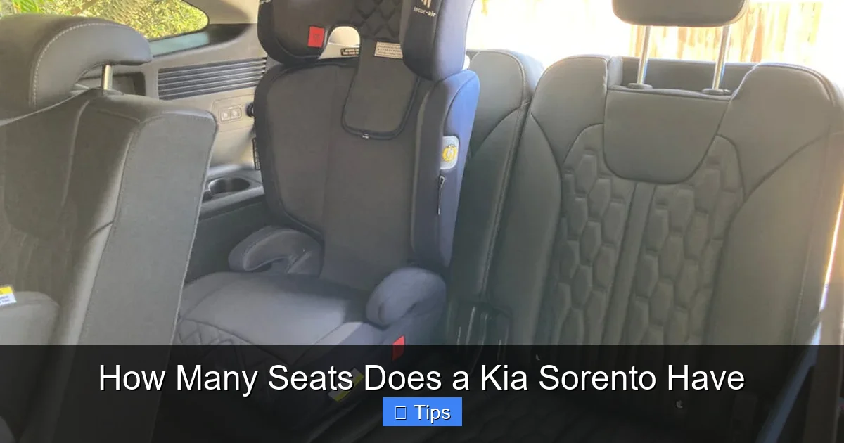 How Many Seats Does a Kia Sorento Have
