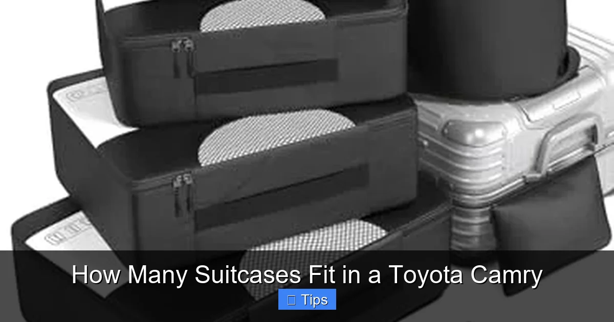 How Many Suitcases Fit in a Toyota Camry