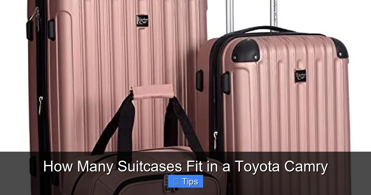 How Many Suitcases Fit in a Toyota Camry
