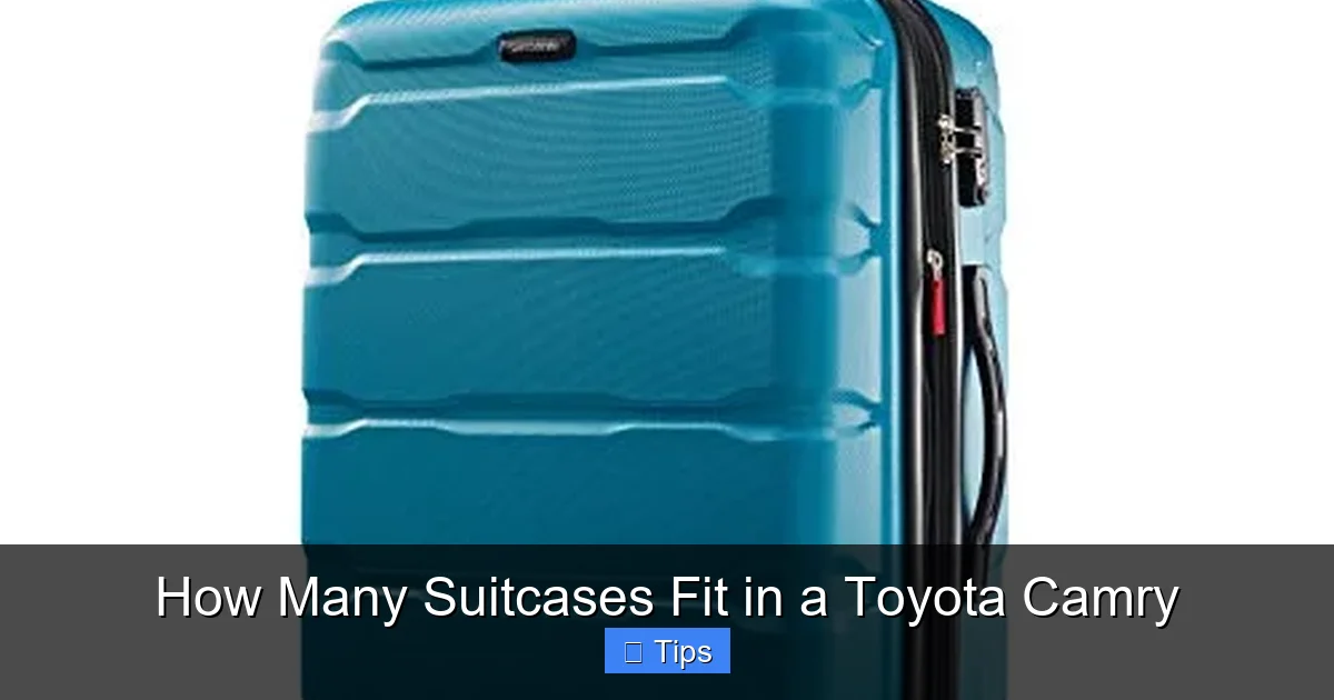 How Many Suitcases Fit in a Toyota Camry
