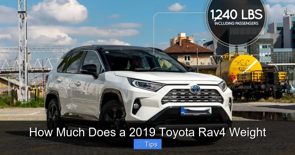 How Much Does a 2019 Toyota Rav4 Weight