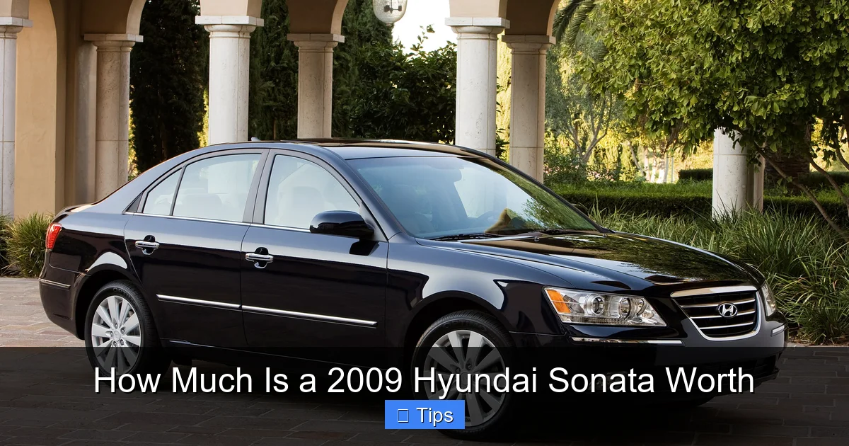 How Much Is a 2009 Hyundai Sonata Worth