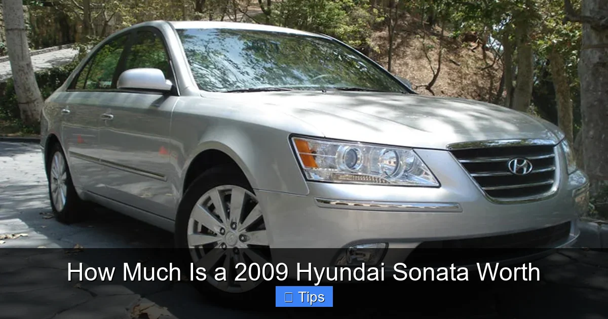 How Much Is a 2009 Hyundai Sonata Worth