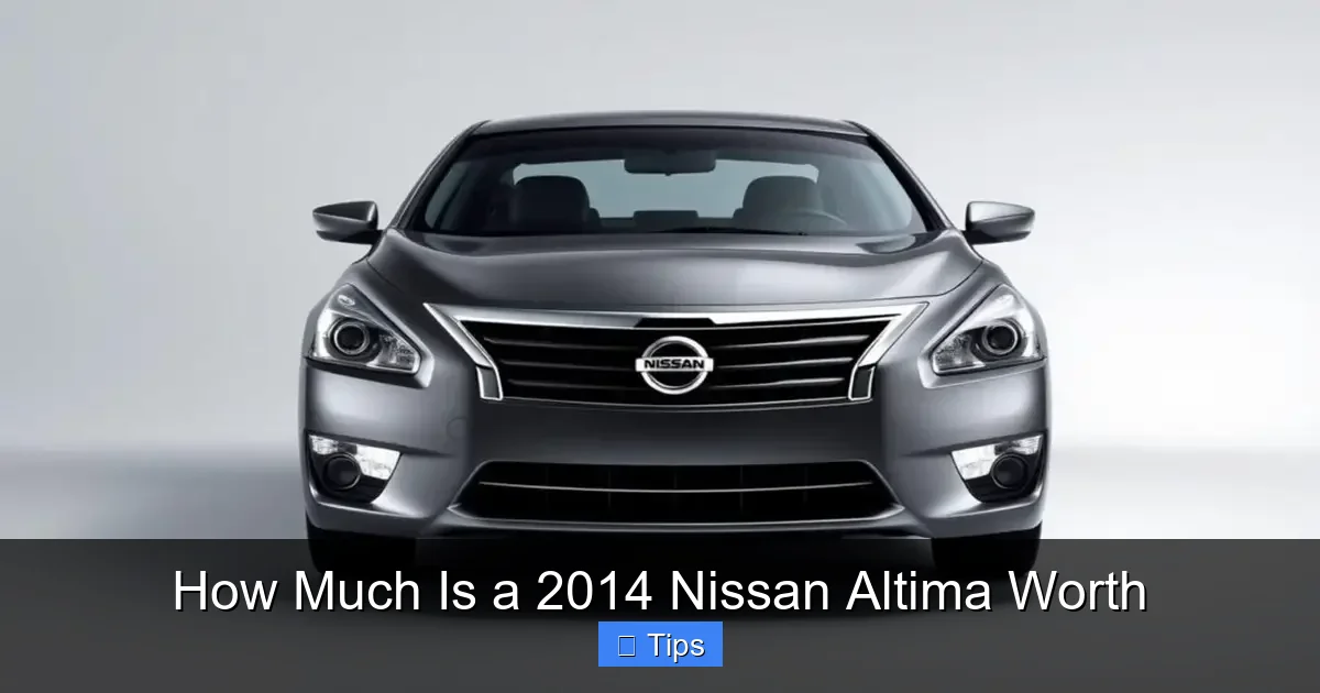 How Much Is a 2014 Nissan Altima Worth