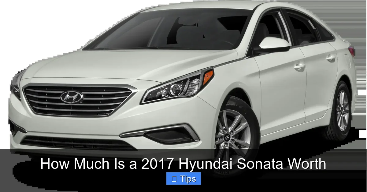 How Much Is a 2017 Hyundai Sonata Worth