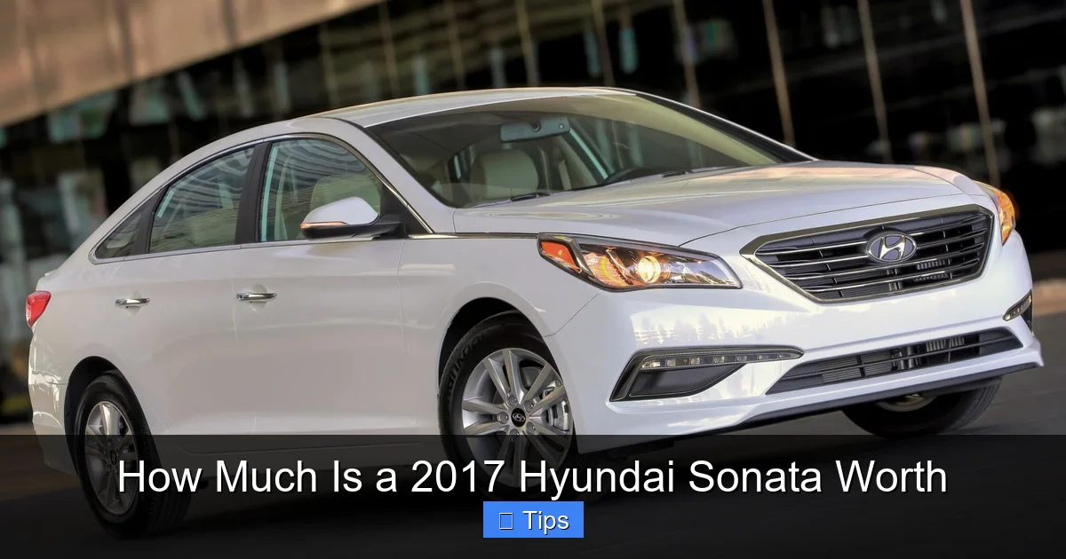 How Much Is a 2017 Hyundai Sonata Worth