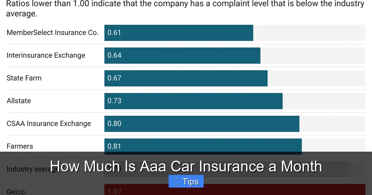 How Much Is Aaa Car Insurance a Month