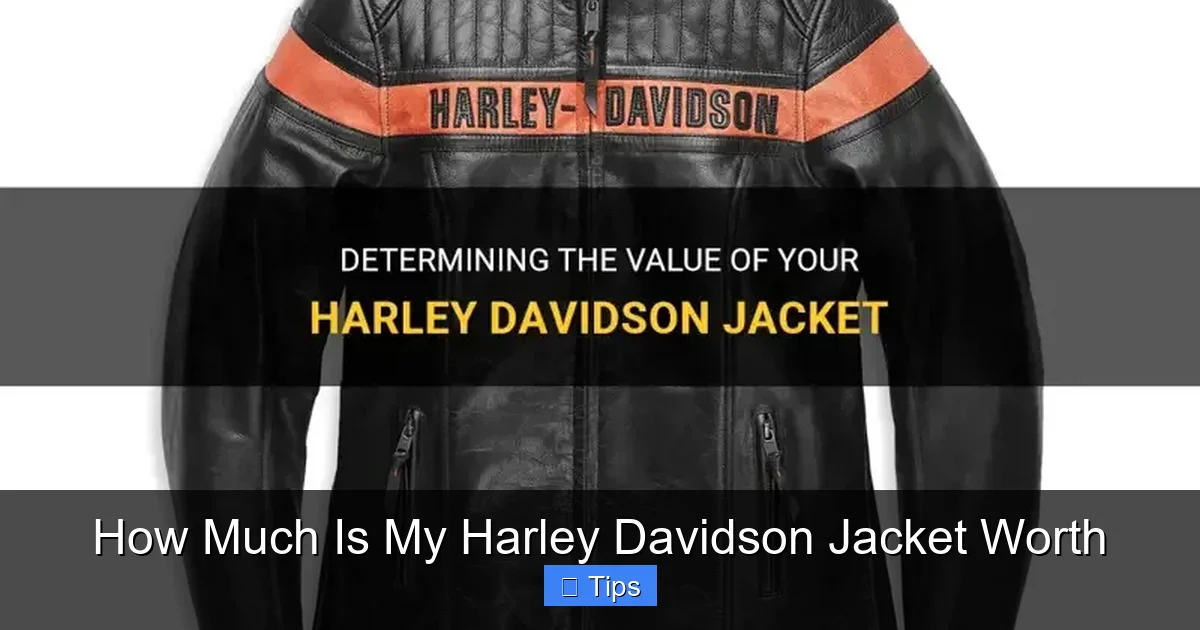 How Much Is My Harley Davidson Jacket Worth