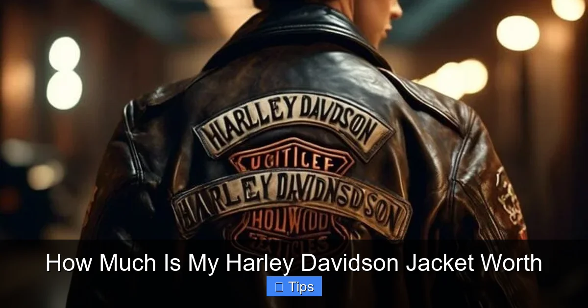 How Much Is My Harley Davidson Jacket Worth