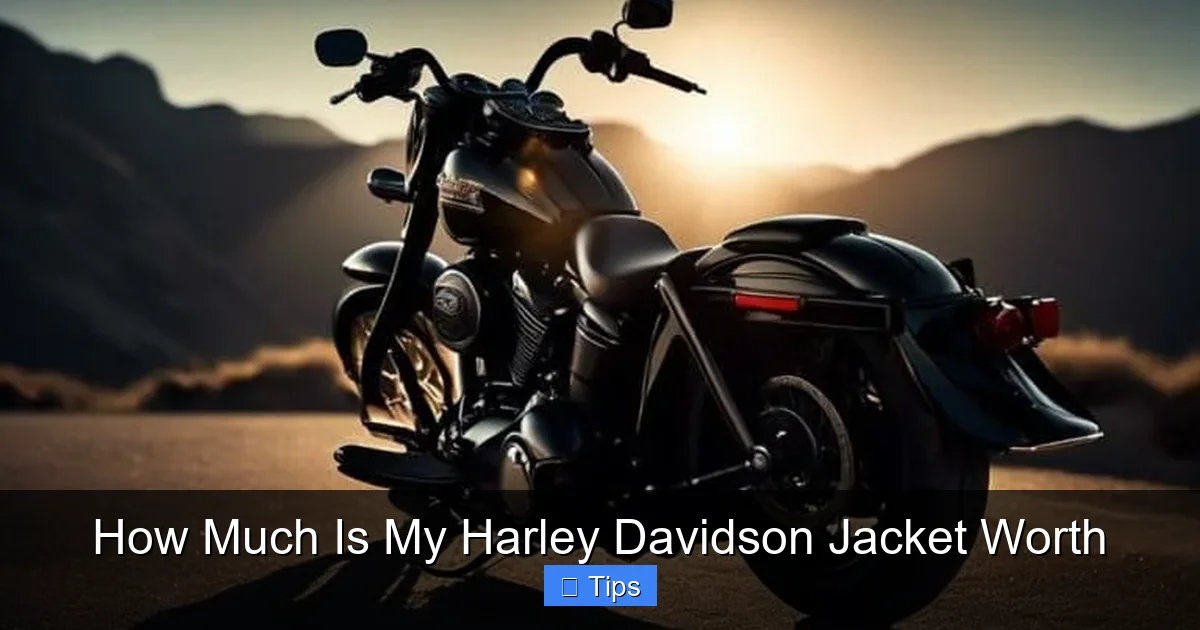 How Much Is My Harley Davidson Jacket Worth