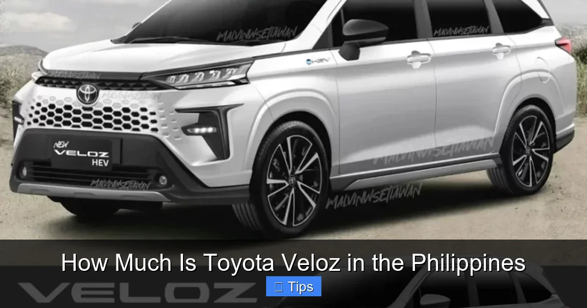 How Much Is Toyota Veloz in the Philippines