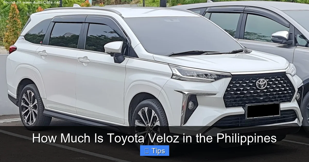 How Much Is Toyota Veloz in the Philippines