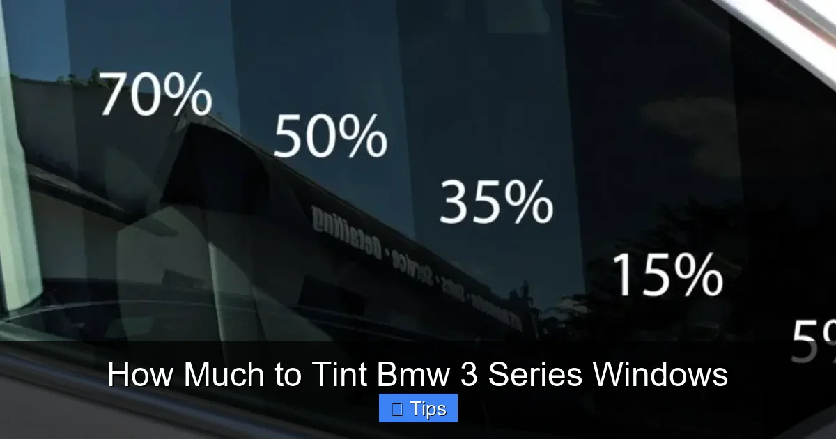 How Much to Tint Bmw 3 Series Windows