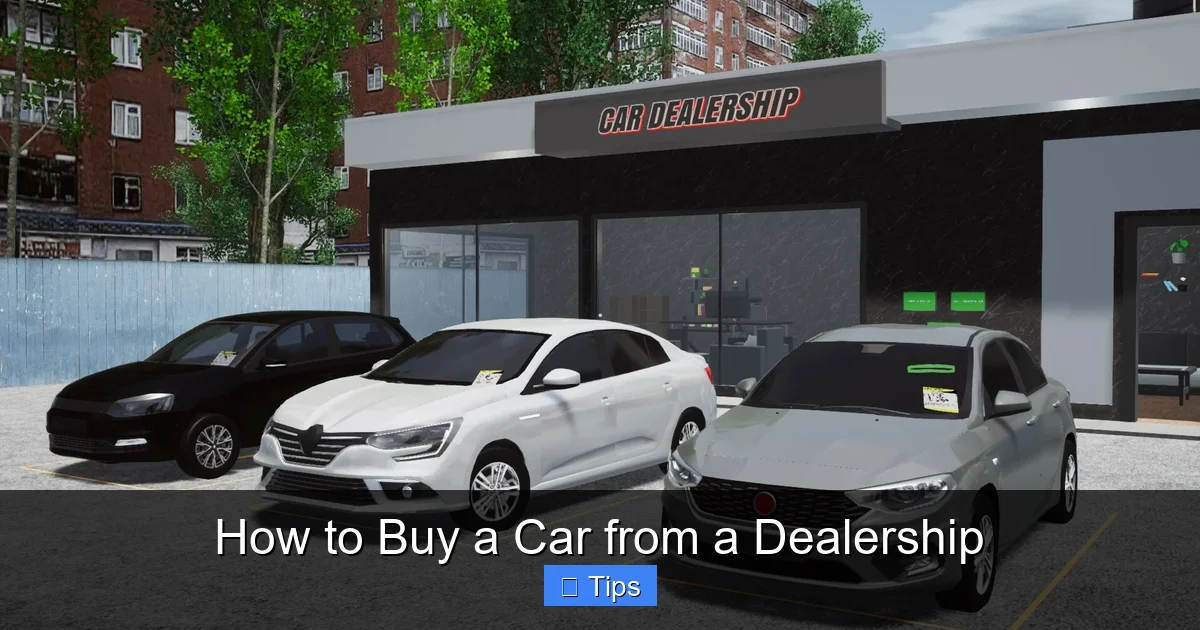 How to Buy a Car from a Dealership