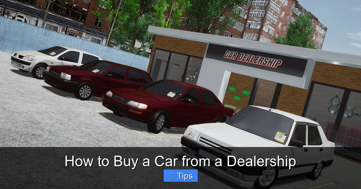 How to Buy a Car from a Dealership