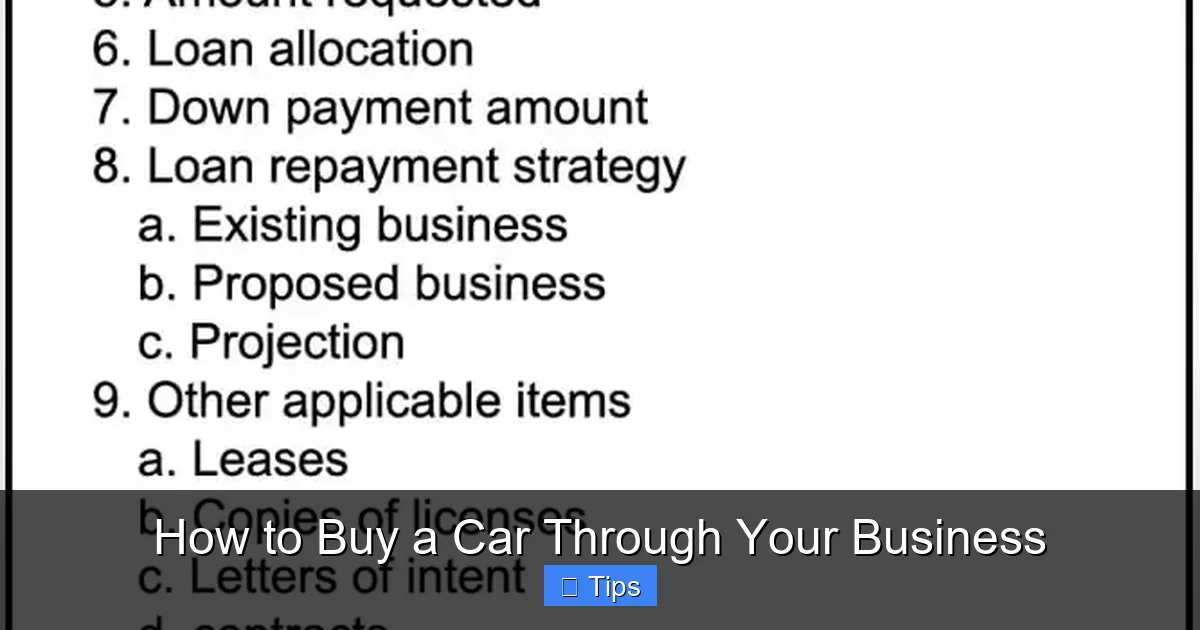 How to Buy a Car Through Your Business