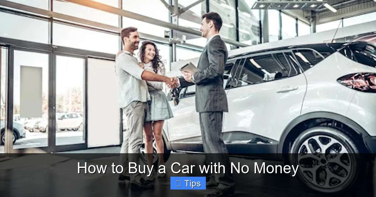 How to Buy a Car with No Money