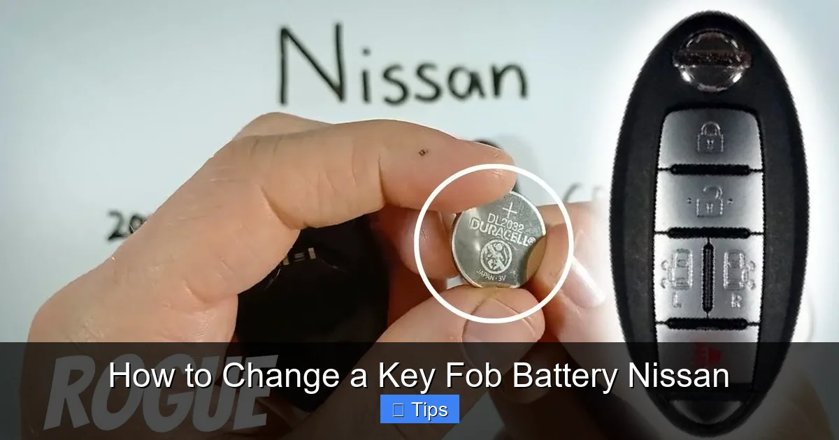 How to Change a Key Fob Battery Nissan