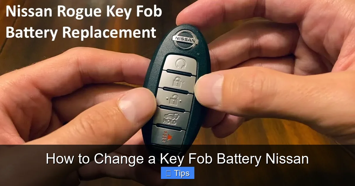 How to Change a Key Fob Battery Nissan