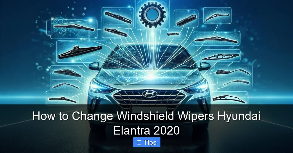 How to Change Windshield Wipers Hyundai Elantra 2020