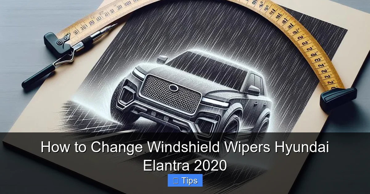 How to Change Windshield Wipers Hyundai Elantra 2020