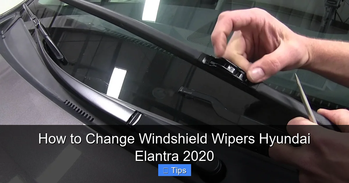 How to Change Windshield Wipers Hyundai Elantra 2020