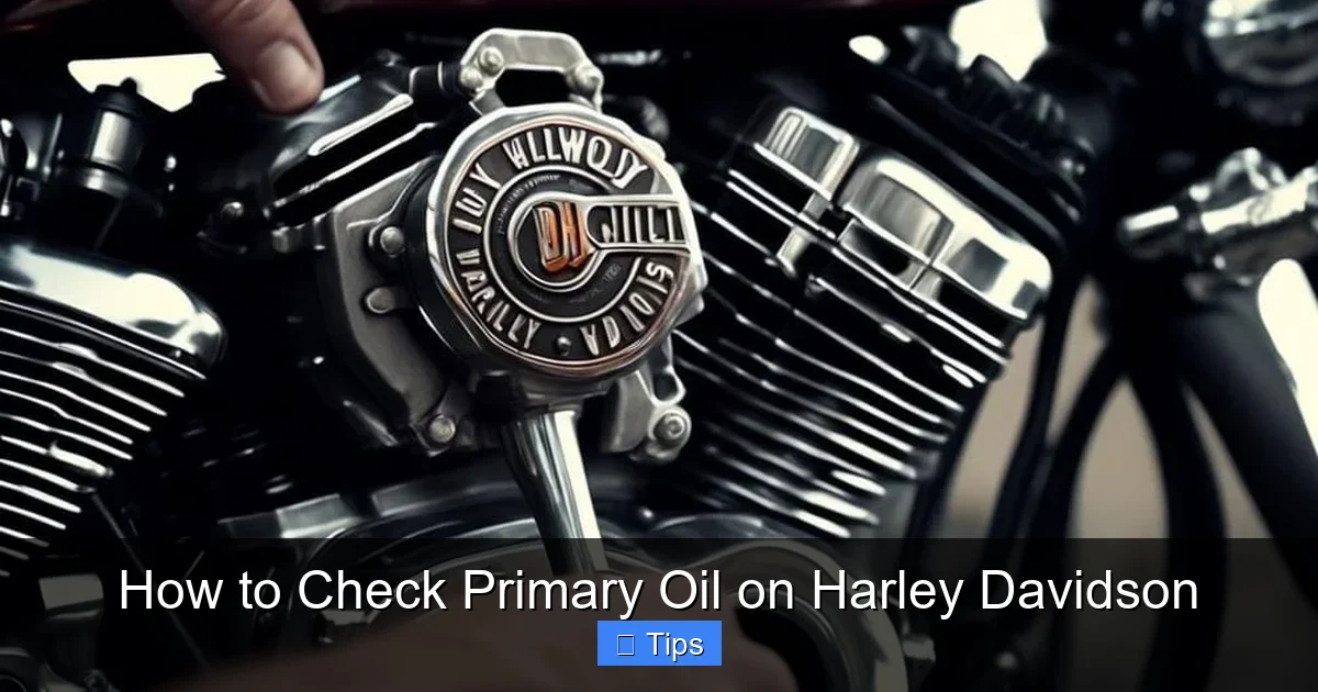 How to Check Primary Oil on Harley Davidson