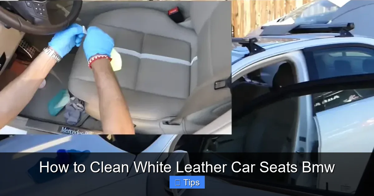 How to Clean White Leather Car Seats Bmw