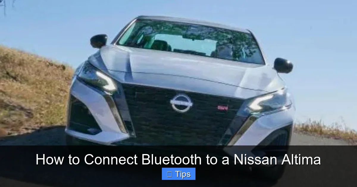 How to Connect Bluetooth to a Nissan Altima
