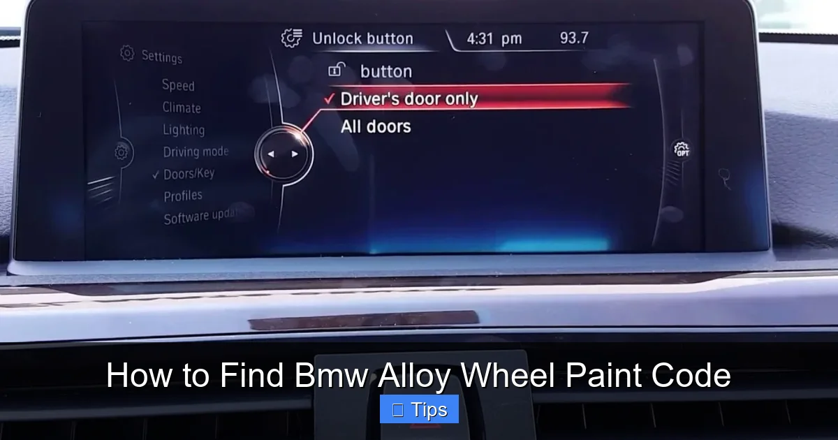 How to Find Bmw Alloy Wheel Paint Code