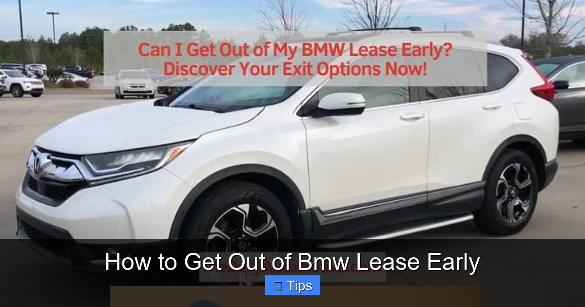 How to Get Out of Bmw Lease Early