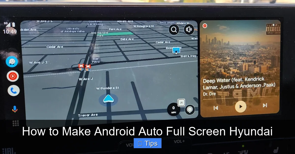 How to Make Android Auto Full Screen Hyundai