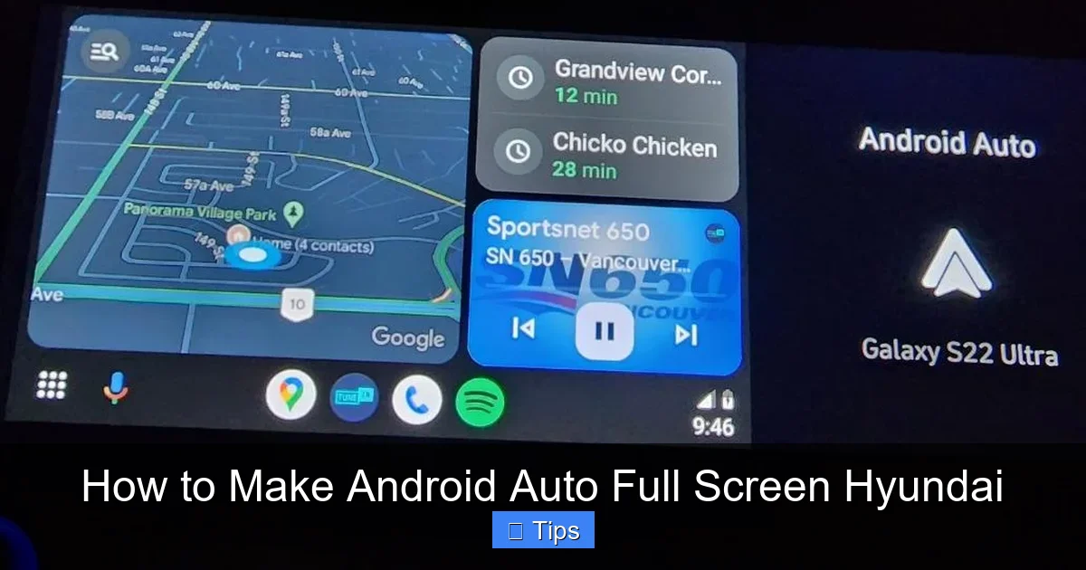 How to Make Android Auto Full Screen Hyundai