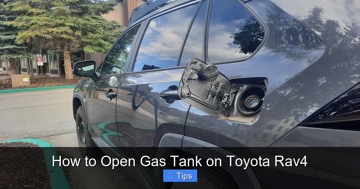 How to Open Gas Tank on Toyota Rav4