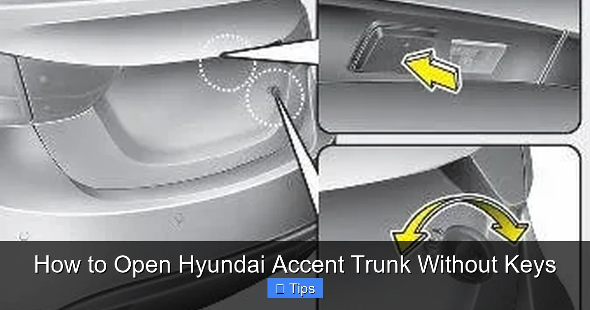 How to Open Hyundai Accent Trunk Without Keys