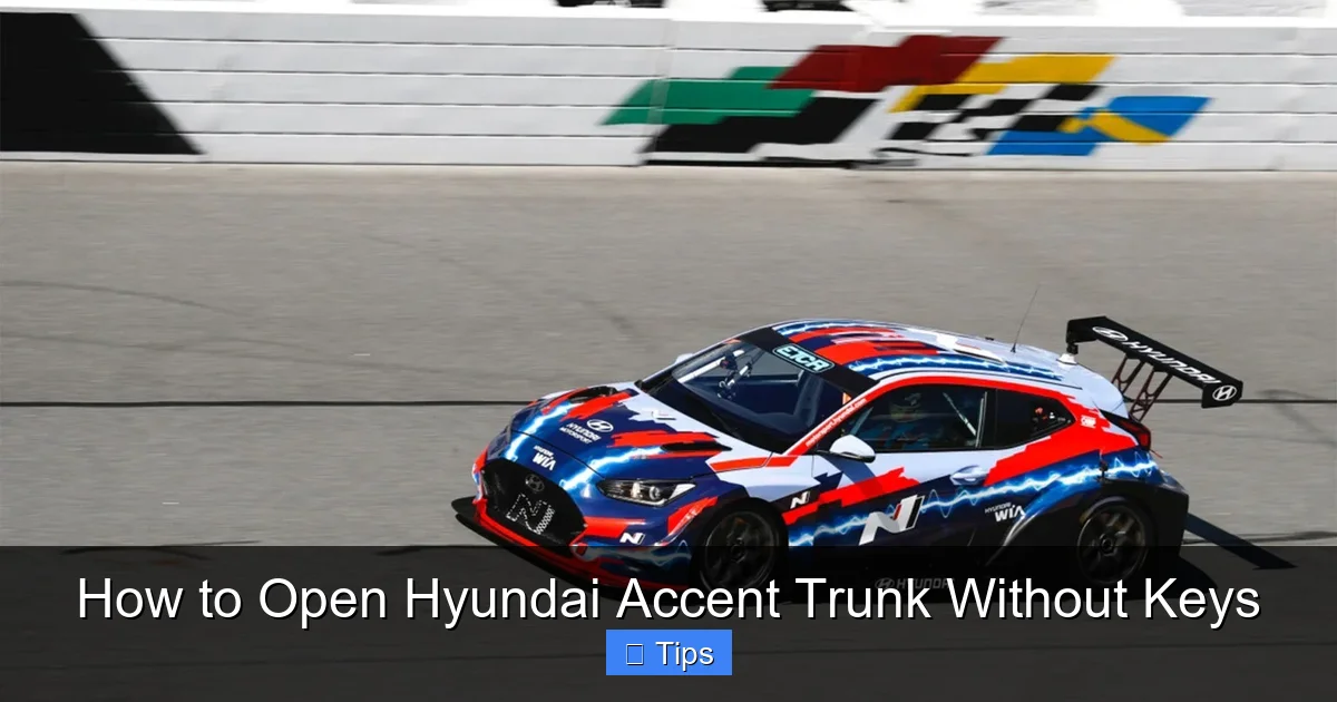 How to Open Hyundai Accent Trunk Without Keys