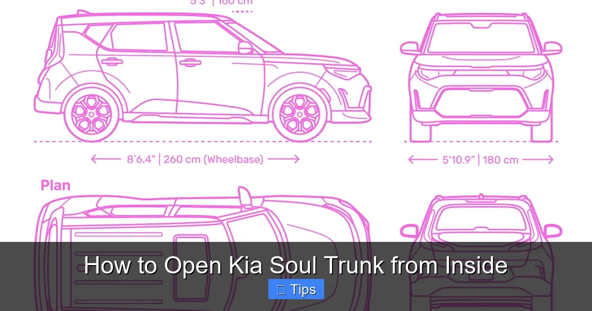 How to Open Kia Soul Trunk from Inside