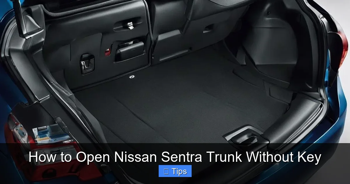 How to Open Nissan Sentra Trunk Without Key