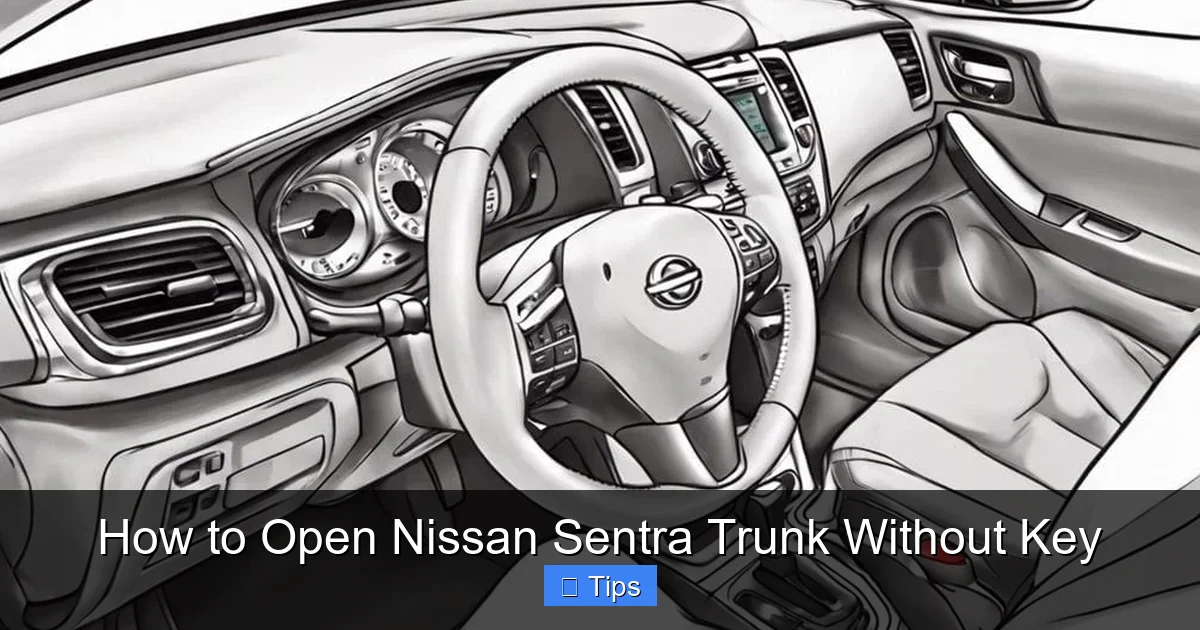 How to Open Nissan Sentra Trunk Without Key