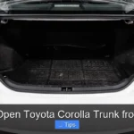 How to Open Toyota Corolla Trunk from Inside