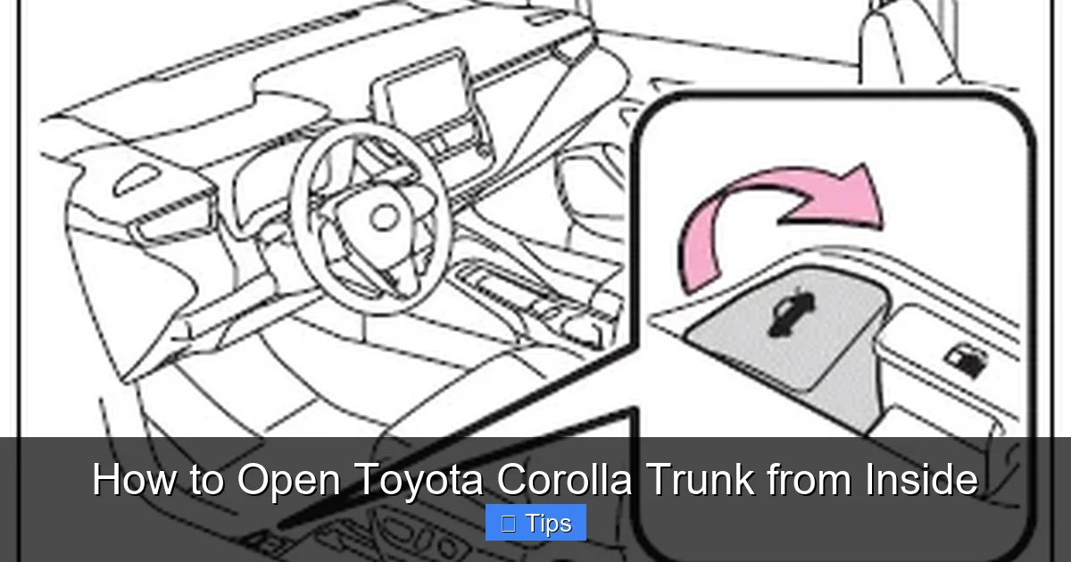 How to Open Toyota Corolla Trunk from Inside