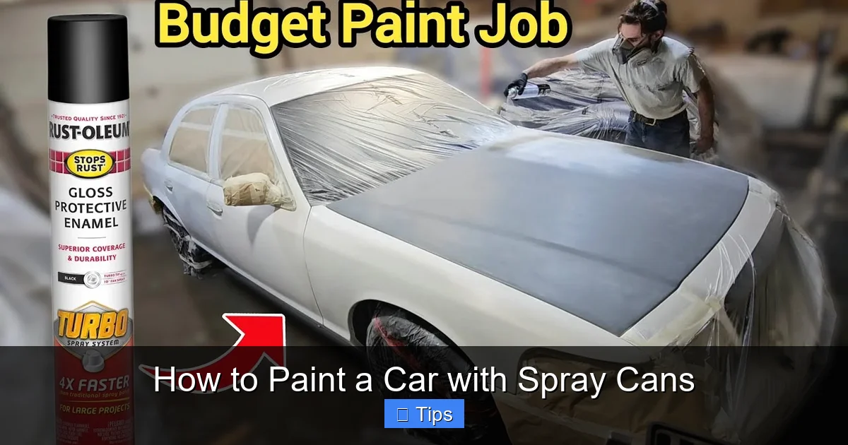 How to Paint a Car with Spray Cans