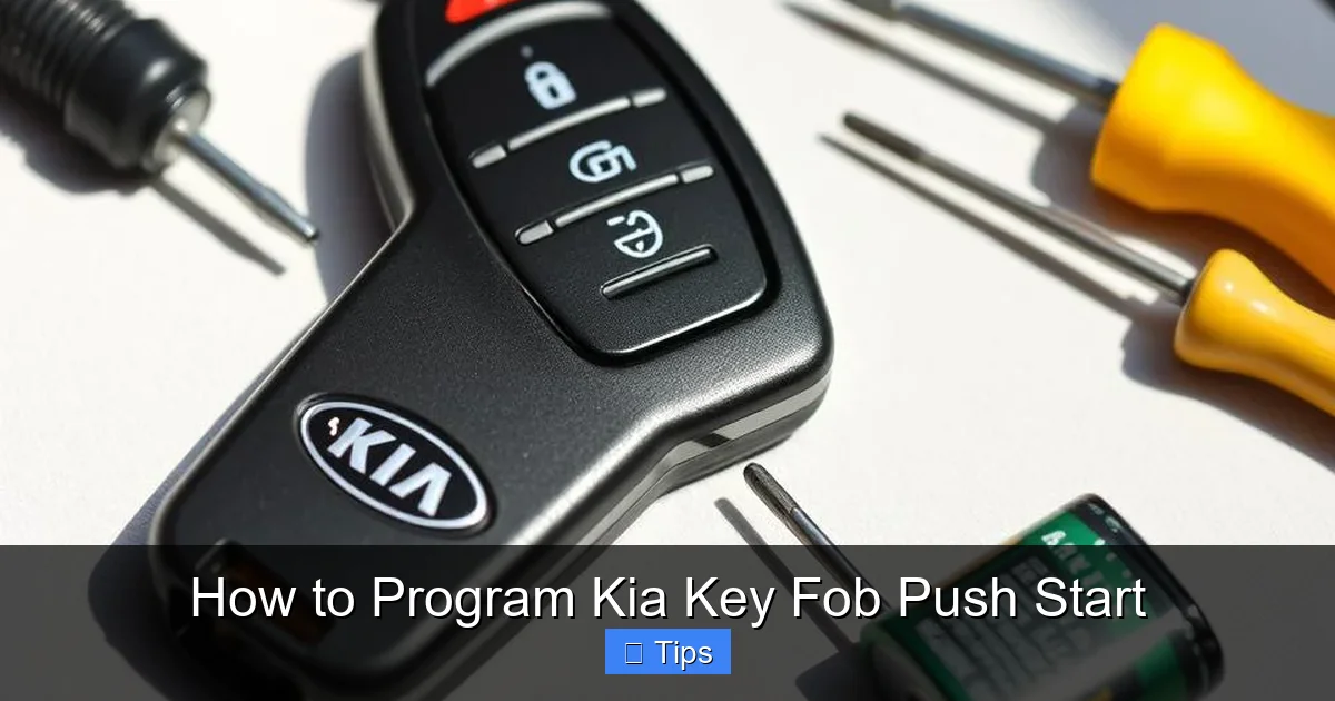 How to Program Kia Key Fob Push Start