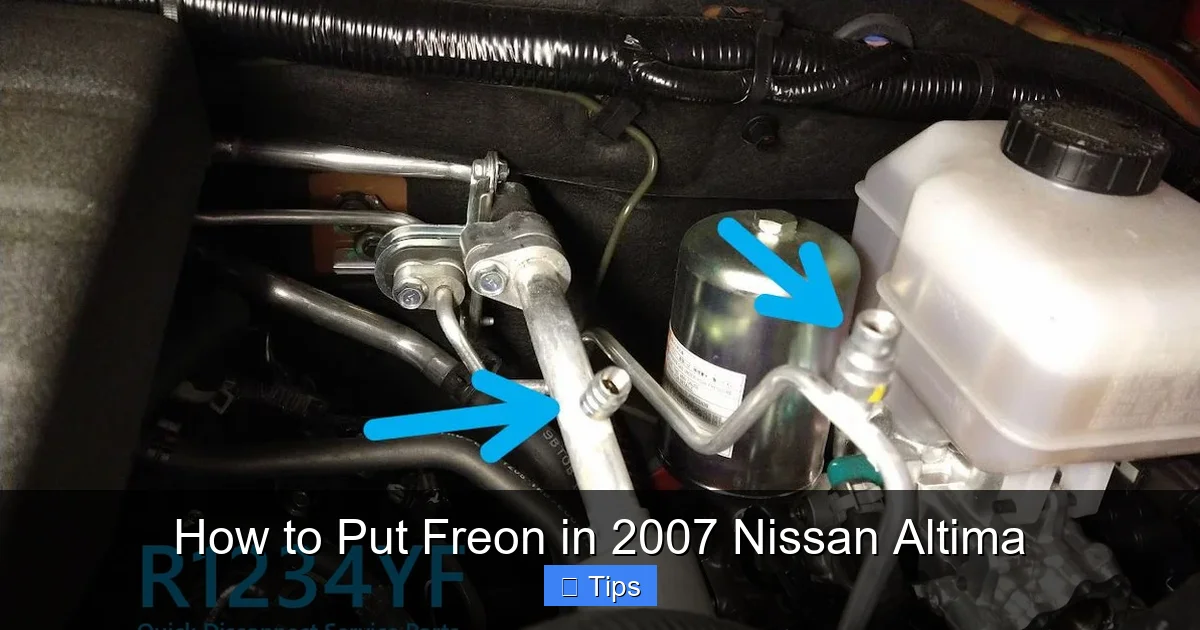 How to Put Freon in 2007 Nissan Altima