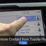 How to Remove Contact from Toyota Home Screen