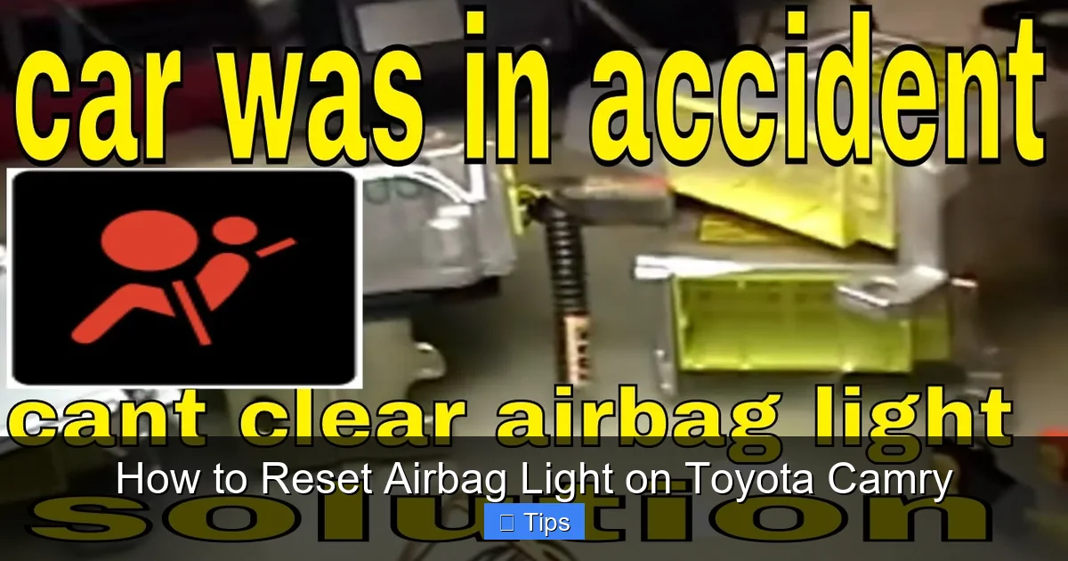 How to Reset Airbag Light on Toyota Camry